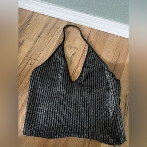 Glitter Halter Top